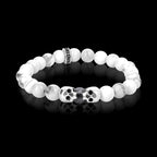 HEAD2HEAD ブレスレット｜ハウライト × ラルビカイト × シルバー925 スカル & リング