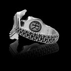 「人魚」リング – 神秘のマーメイドを象った925シルバー製オープンリング